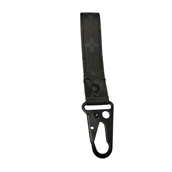 Louis Vuitton Accessories - Louis Vuitton Gray and Black DIY Keychain